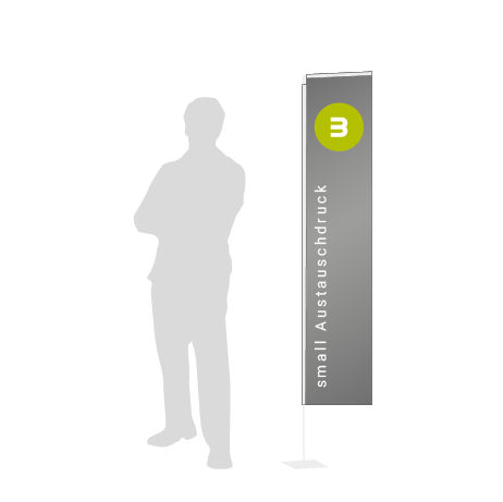 Beachflag Rechteck Austauschdruck | Small (200 cm) | einseitig bedruckt