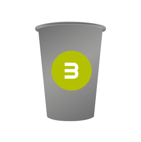 Pappbecher BIO | 220 ml einwandig | rundum bedruckt
