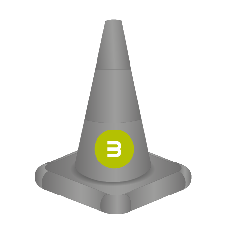Aufblasbarer Straßenpylon als Produktnachbildung