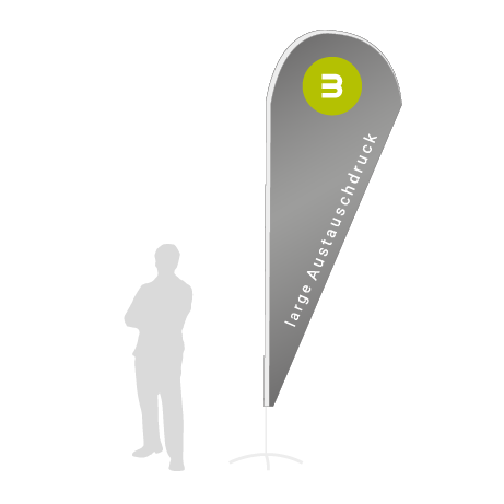 Beachflag Drop Austauschdruck | Large (350 cm) | einseitig bedruckt