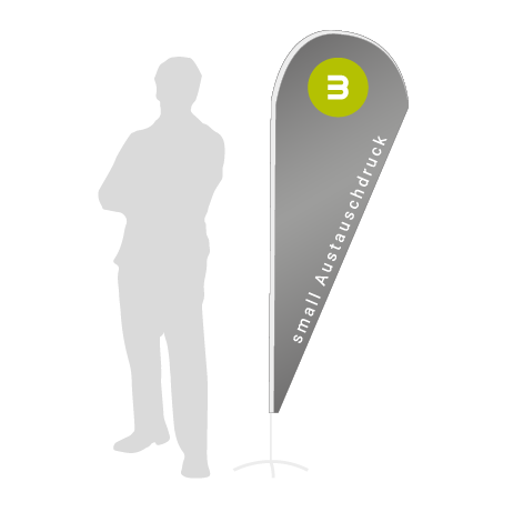 Beachflag Drop Austauschdruck | Small (210 cm) | einseitig bedruckt