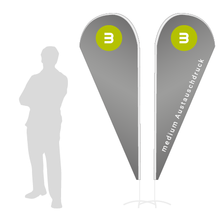 Beachflag Drop Austauschdruck | Medium (280 cm) | beidseitig bedruckt