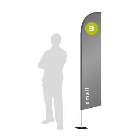 Beachflag Wind | Small (260 cm) | einseitig bedruckt