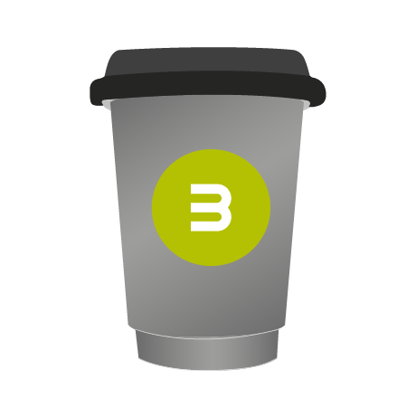 Pappbecher to Go BIO | 300 ml doppelwandig | rundum bedruckt